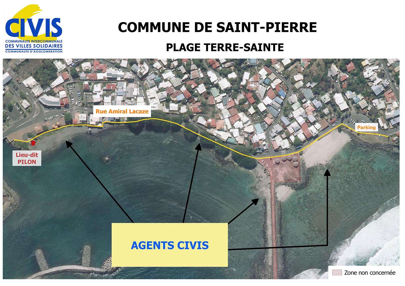 Plage Saint-Pierre Terre-Sainte