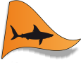 Orange requins: ce drapeau est hissé lorsque les conditions météo sont propices à la présence des requins, la baignade est autorisée et surveillée ou quand pour l'Etang-Salé, un requin est aperçu dans les alentours et reste orange seulement si les filets sont aptes à assurer la protection de la zone de bain.