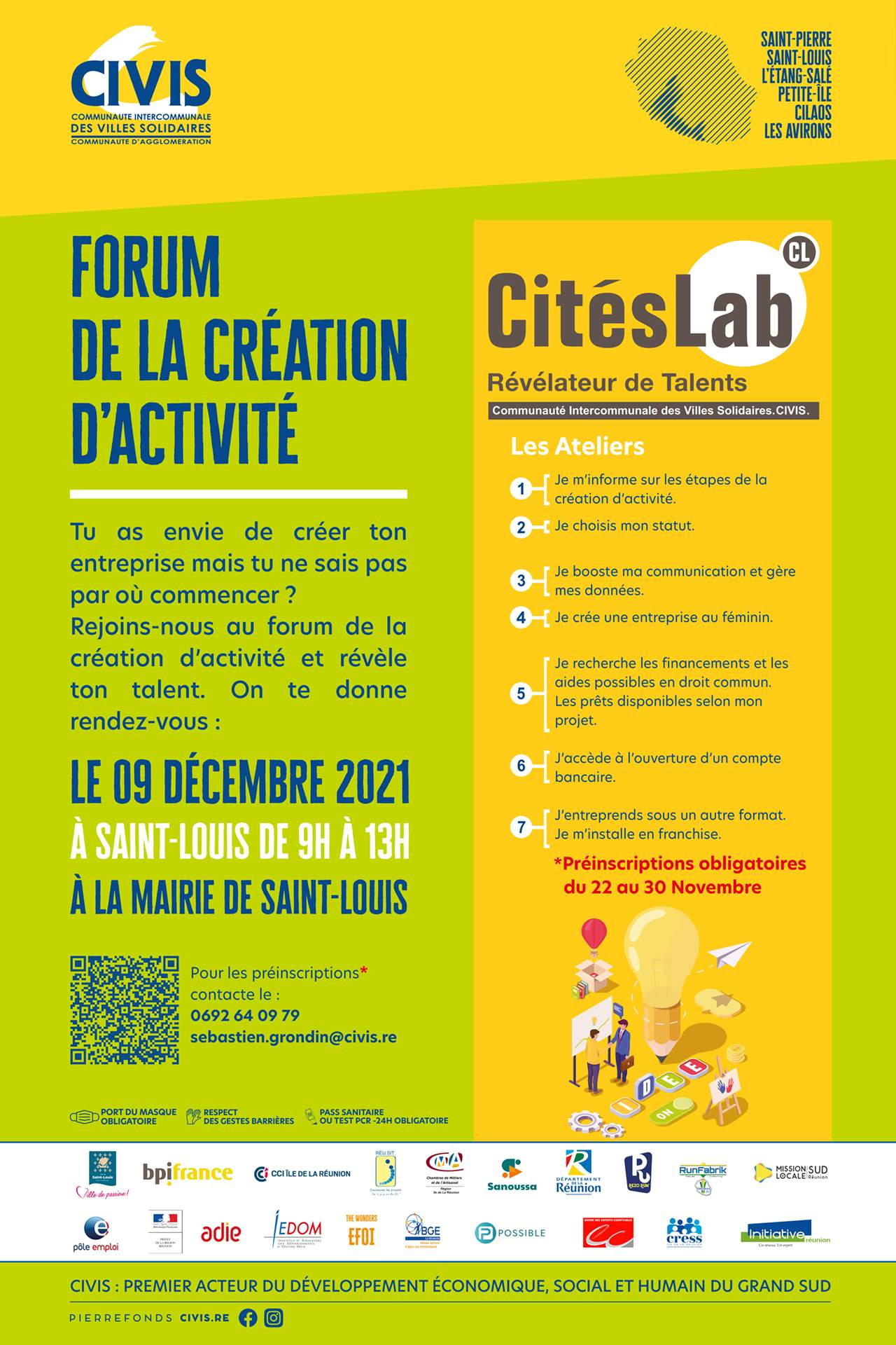 saint-louis-Affiche Forum creation activite